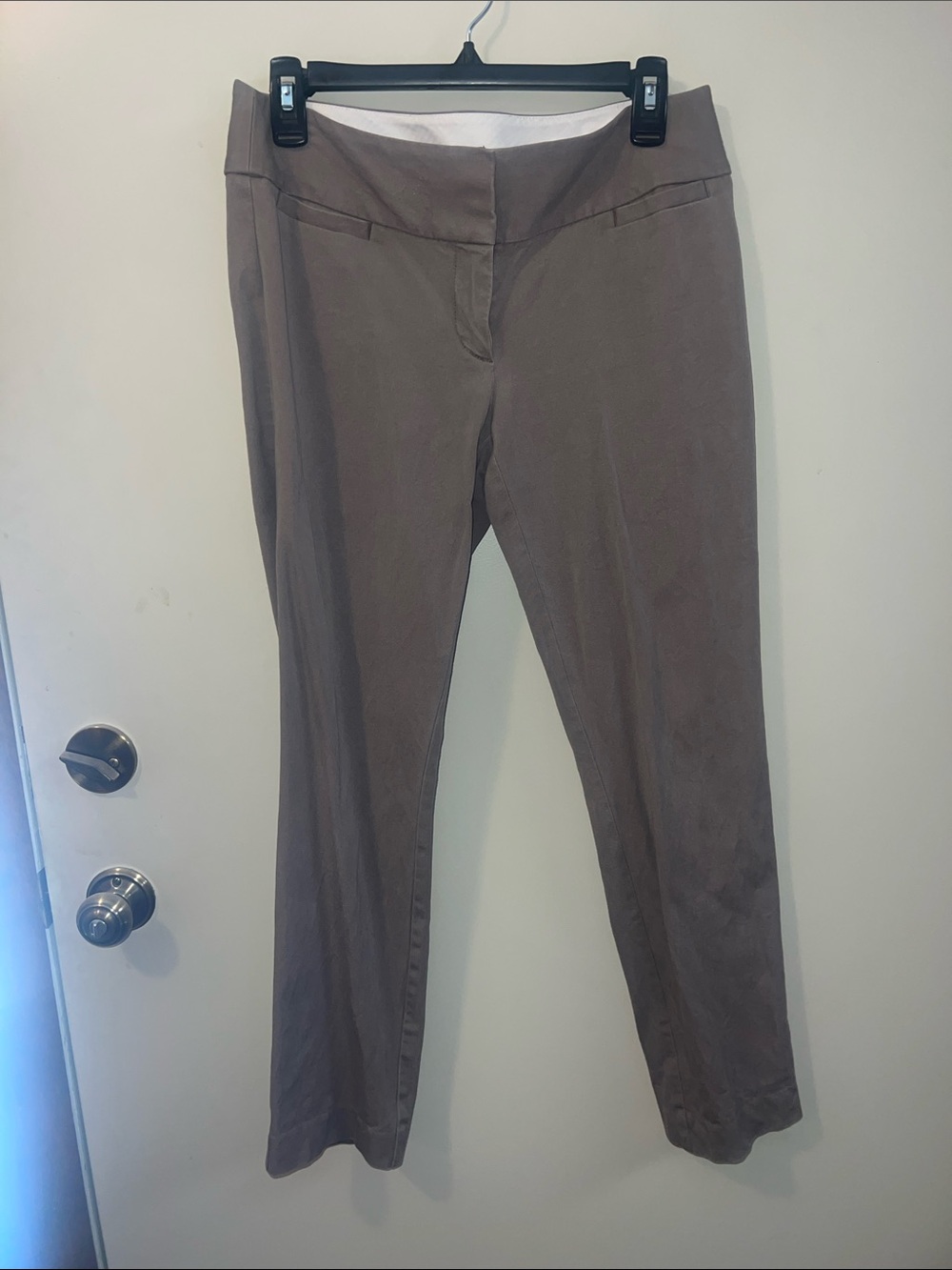 LOFT Taupe Ponte Ankle Pants